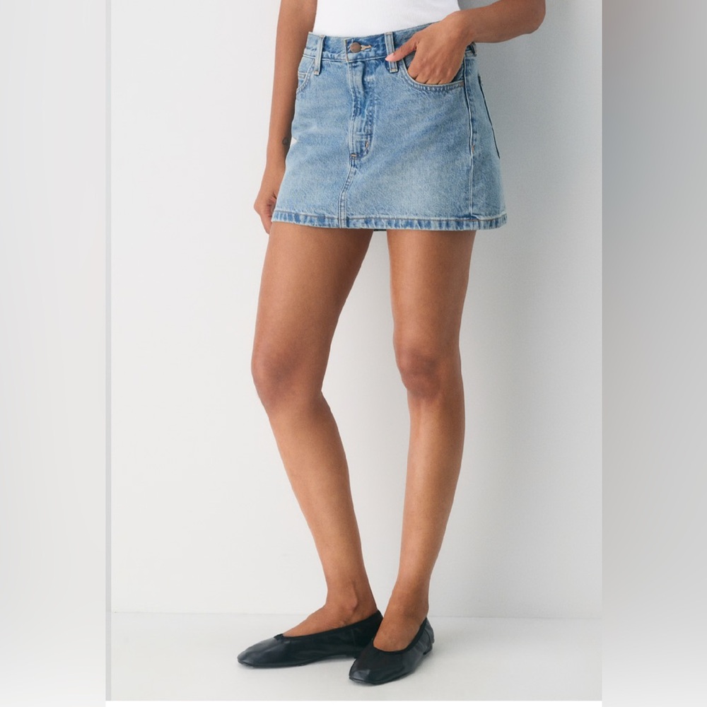 Aritzia Light Blue Denim Skirt